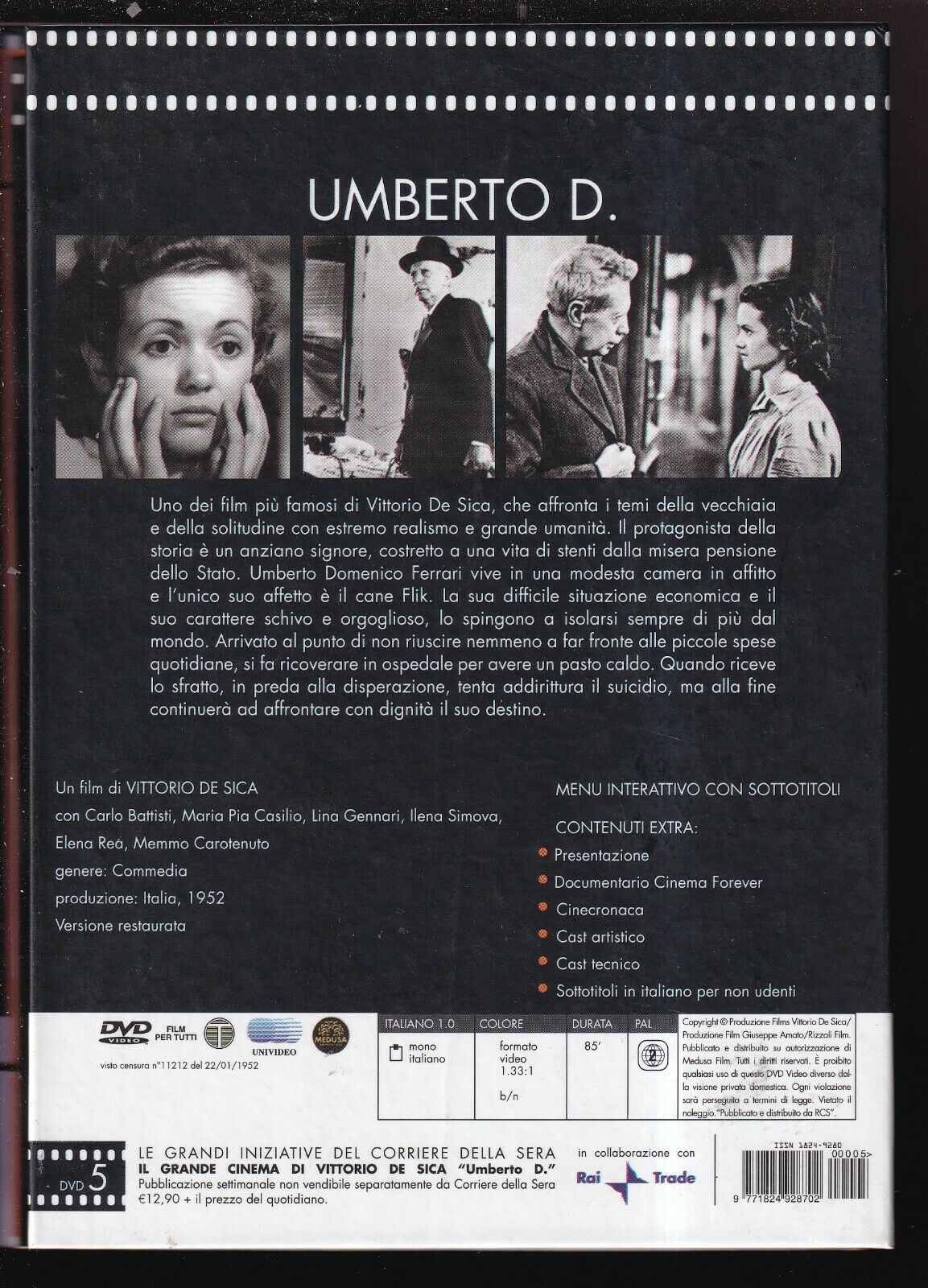 EBOND Umberto D. Di Vittorio De Sica Digipack DVD D566709
