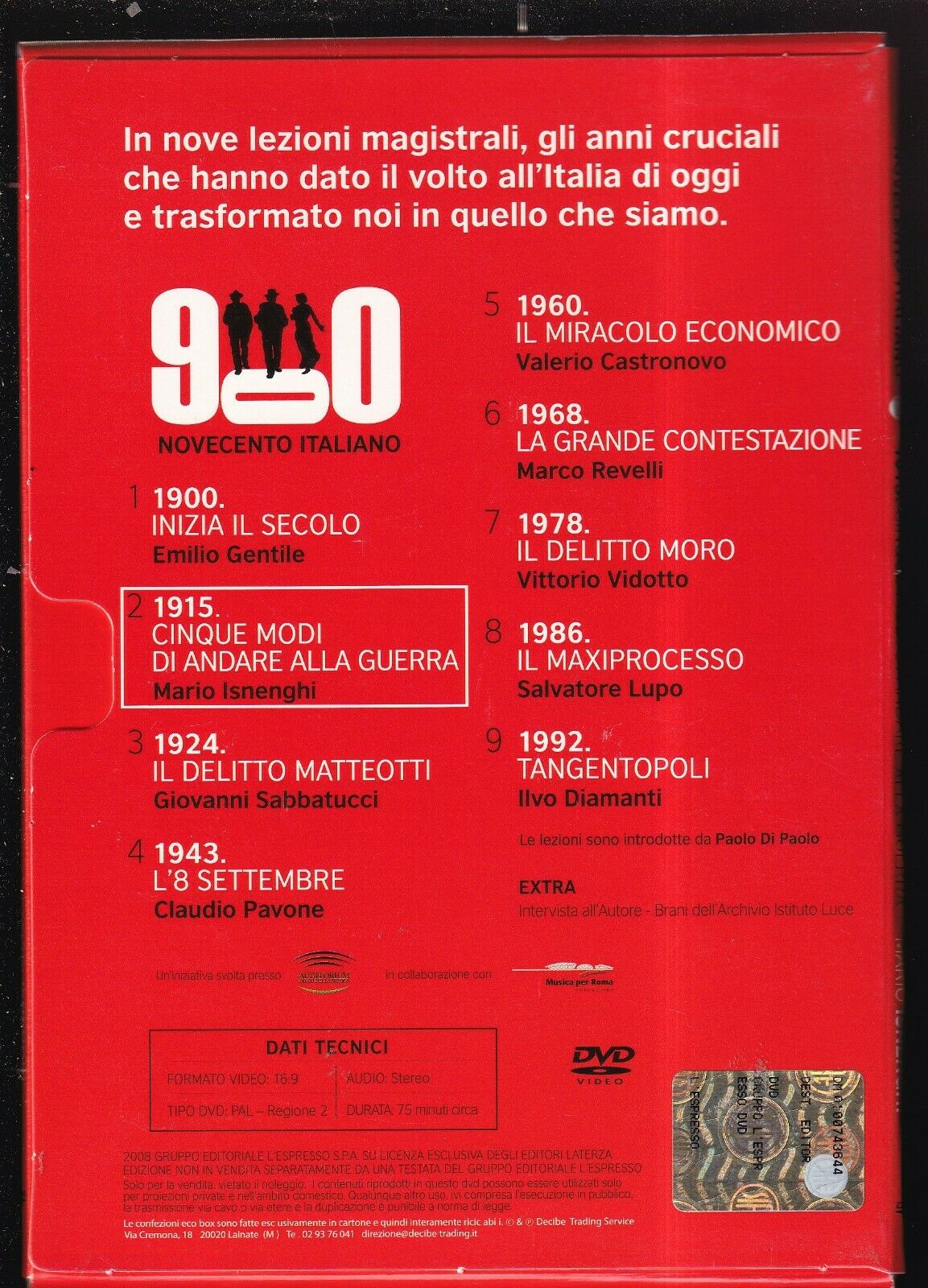EBOND 1915 Cinque Modi Di Andare Alla Guerra Novecento Italiano DVD D566710