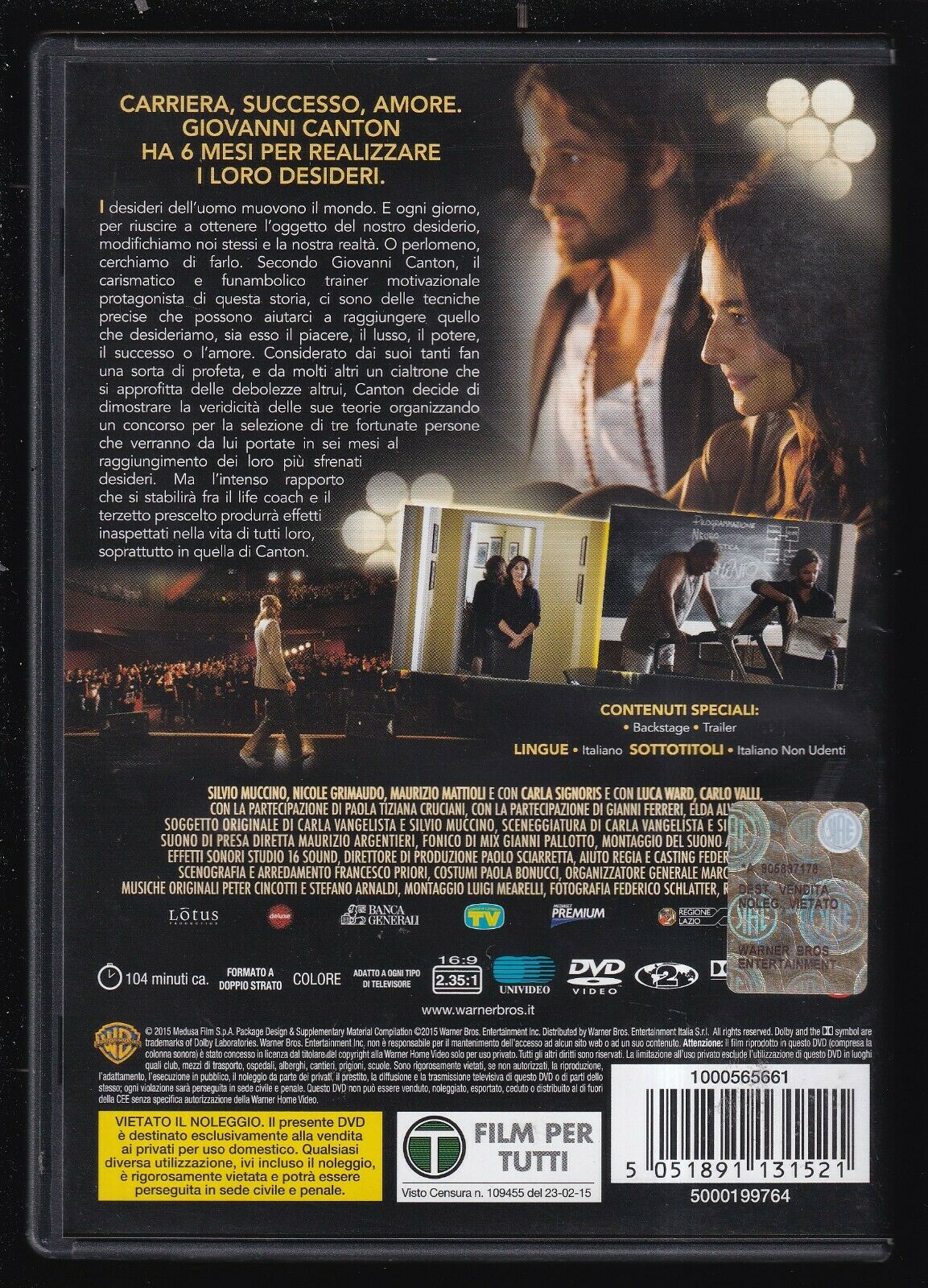 EBOND Le Leggi Del Desiderio DVD Ex Noleggio D566733
