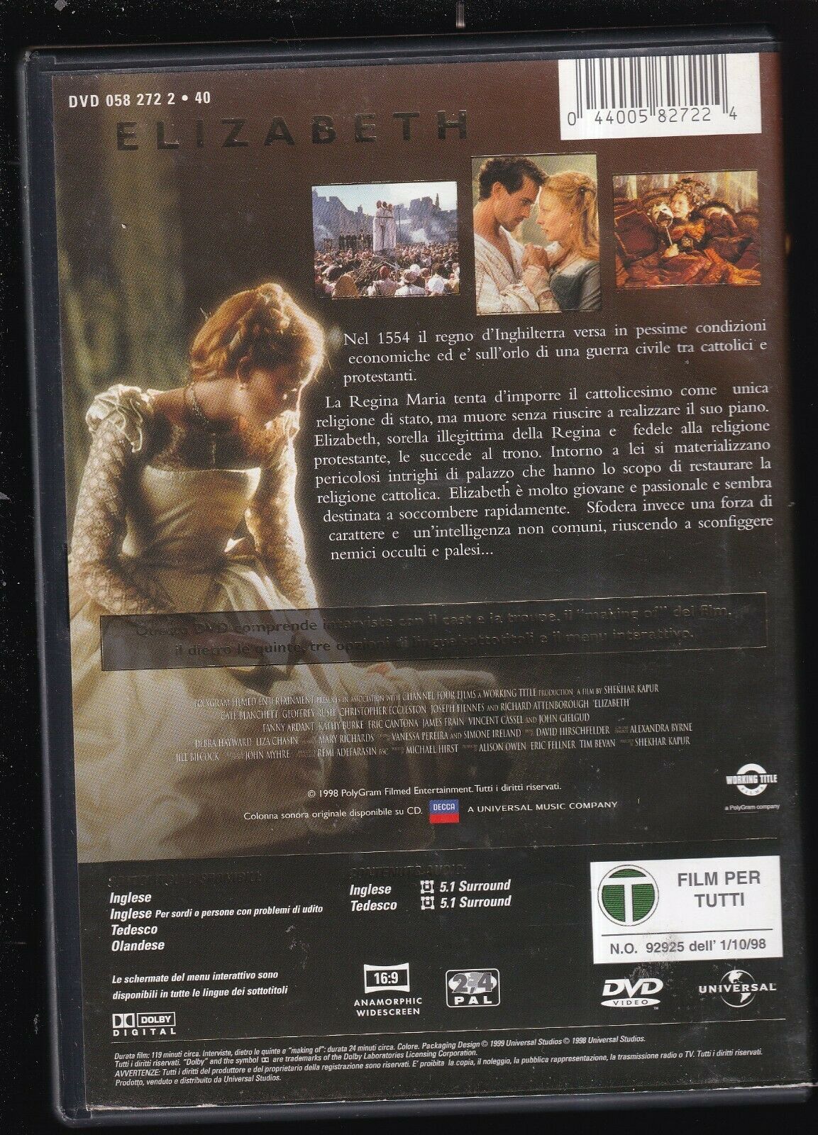 EBOND Elizabeth DVD D566758