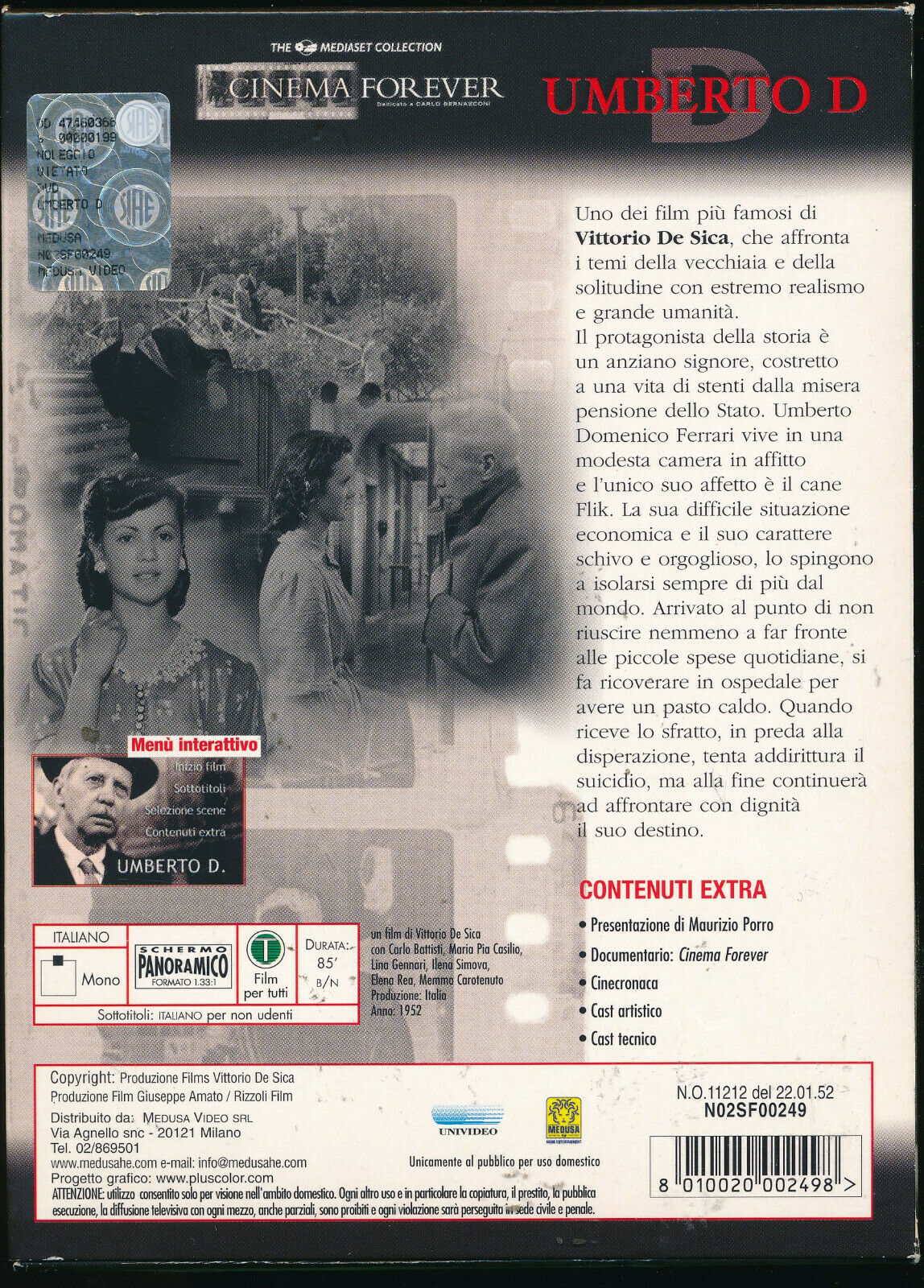 EBOND Umberto D DVD D567044