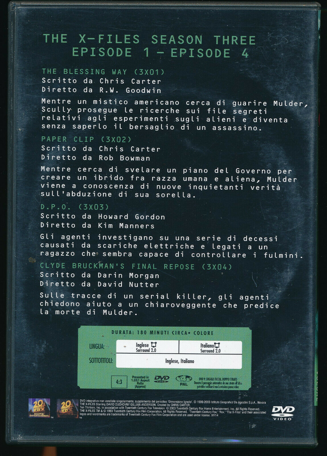 EBOND X-files Season There Vol.1 DVD D567135