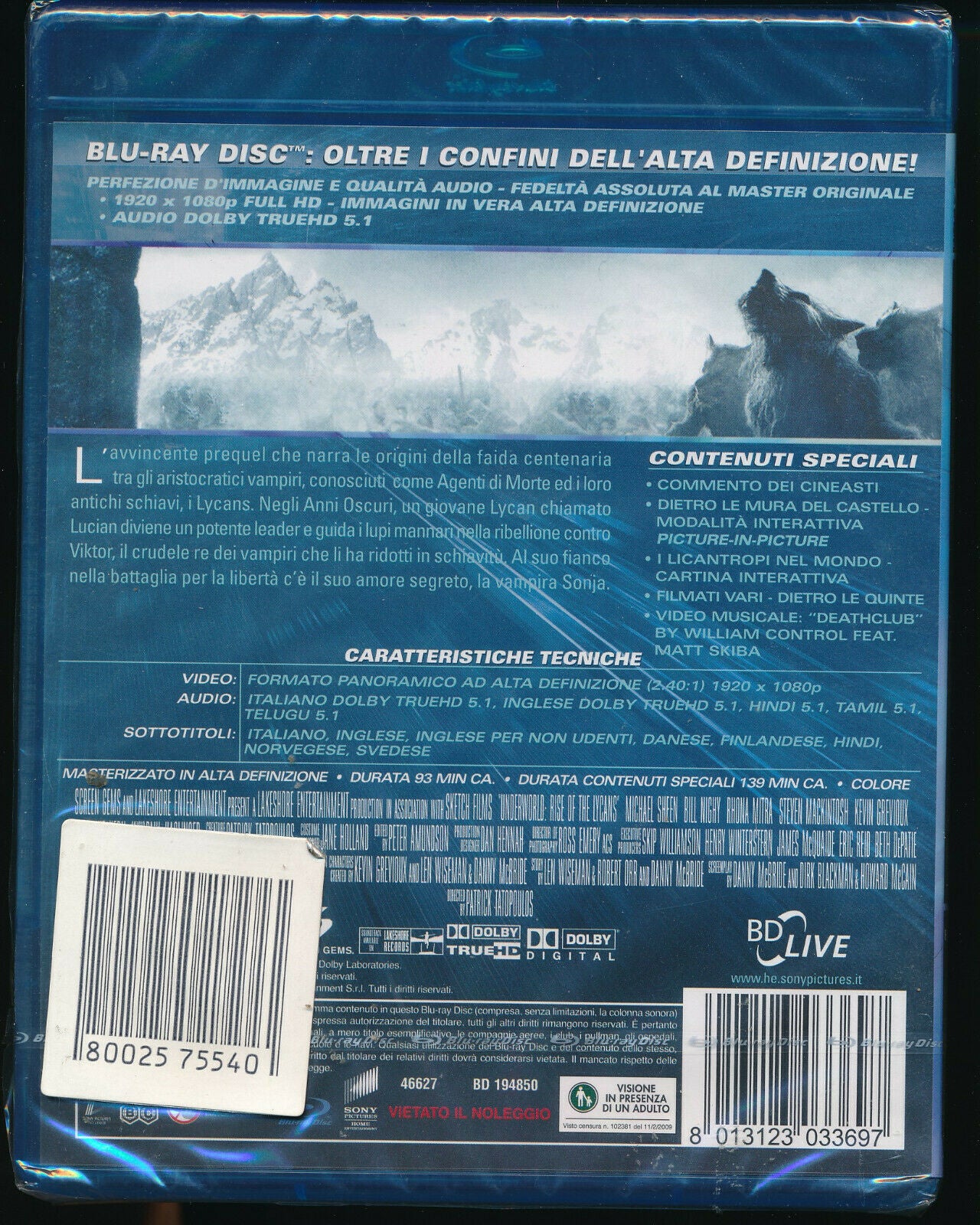 EBOND Underworld-la Ribellione Dey Licans DVD D567138