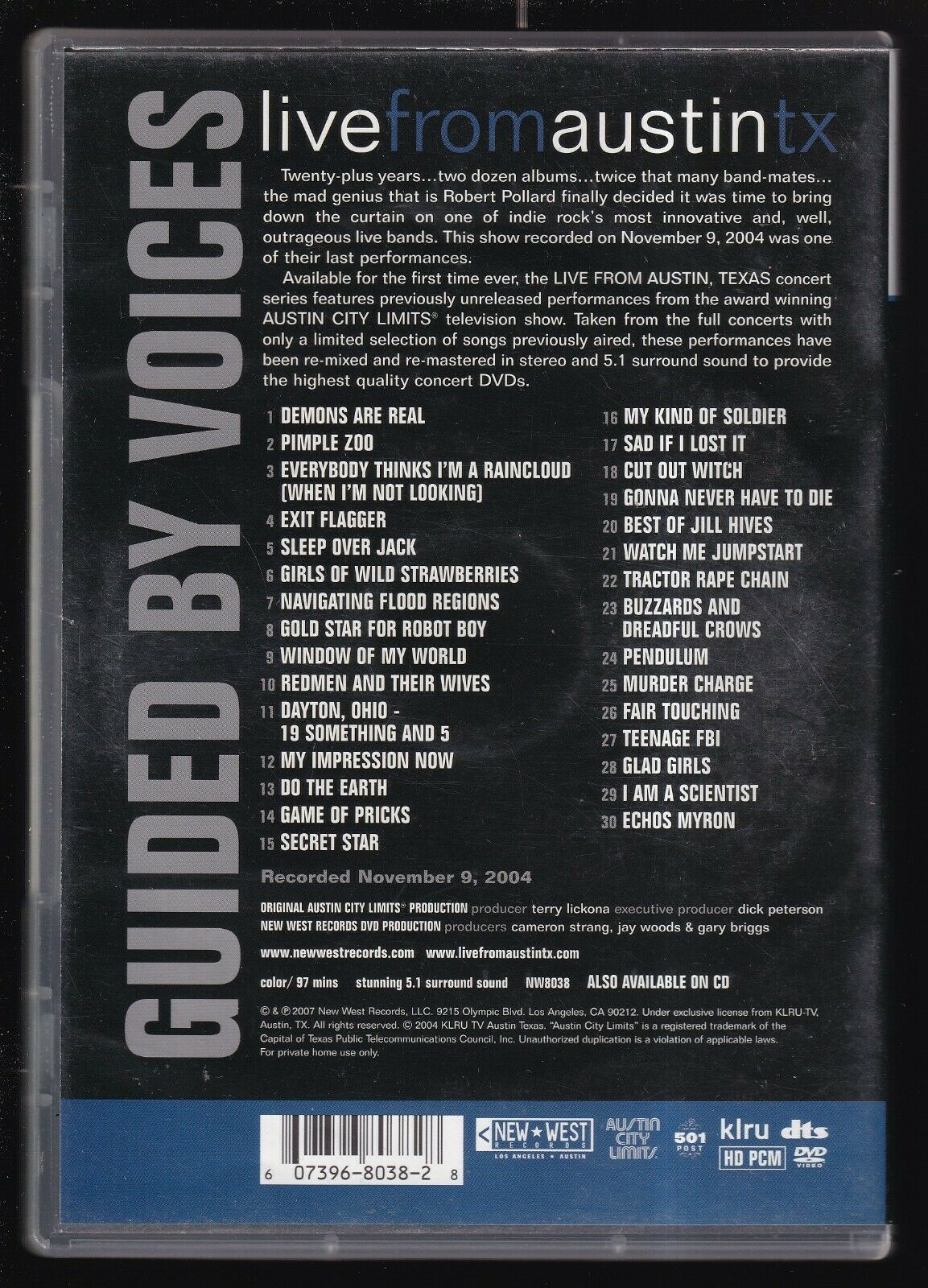 EBOND Guided By Voices - Live From Austin Tx DVD D567627