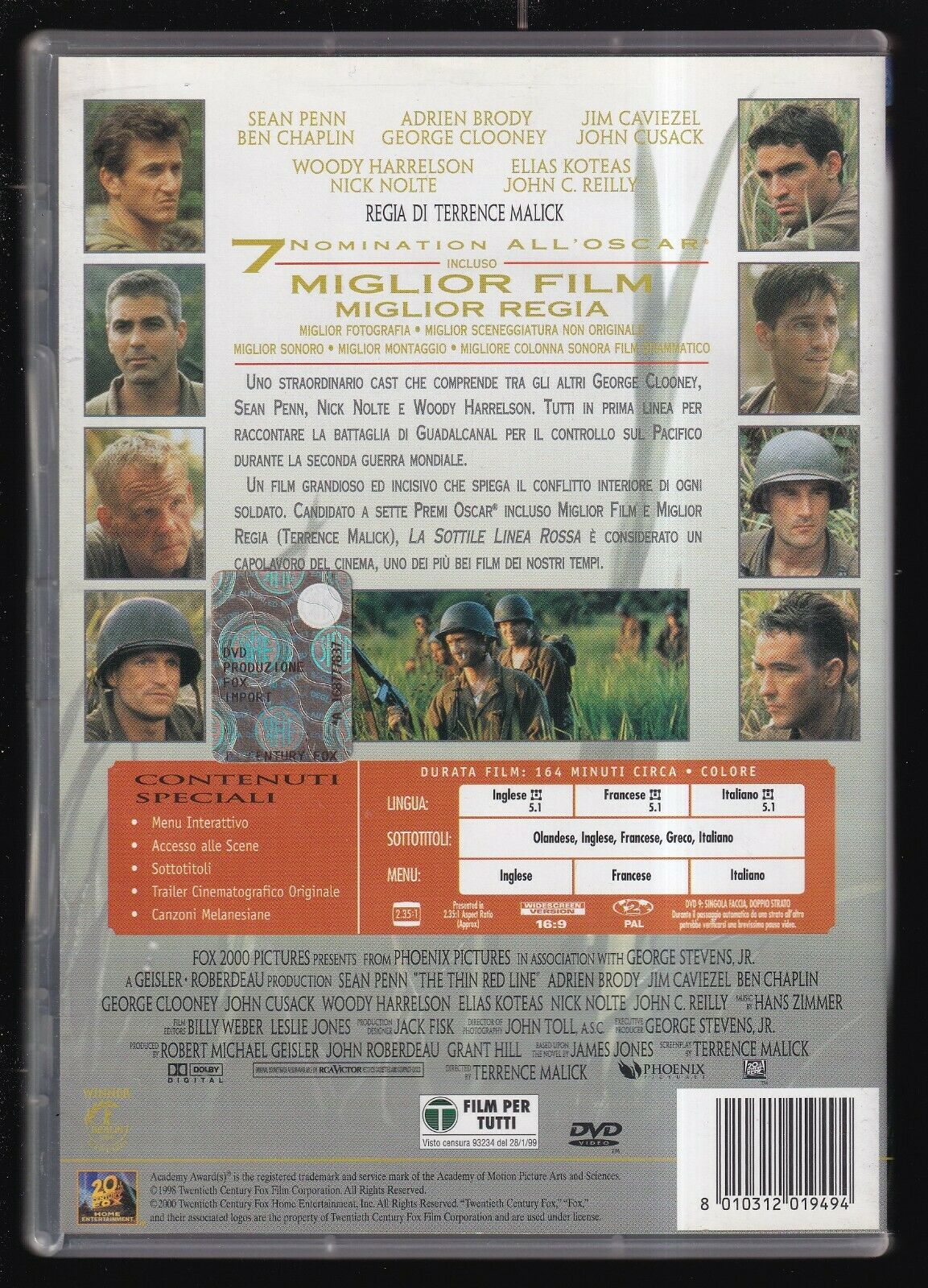 EBOND La Sottile Linea Rossa DVD D567662