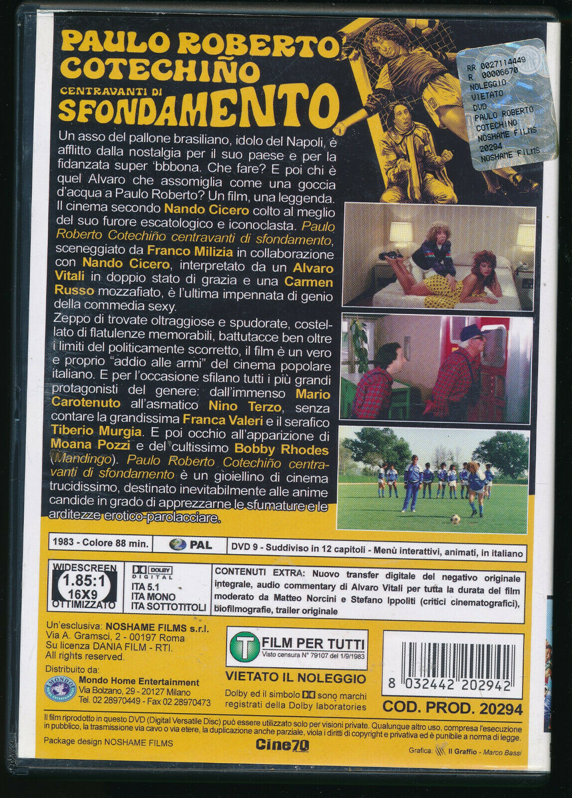 EBOND Paulo Roberto Cotechino Centravanti Di Sfondamento DVD D567953