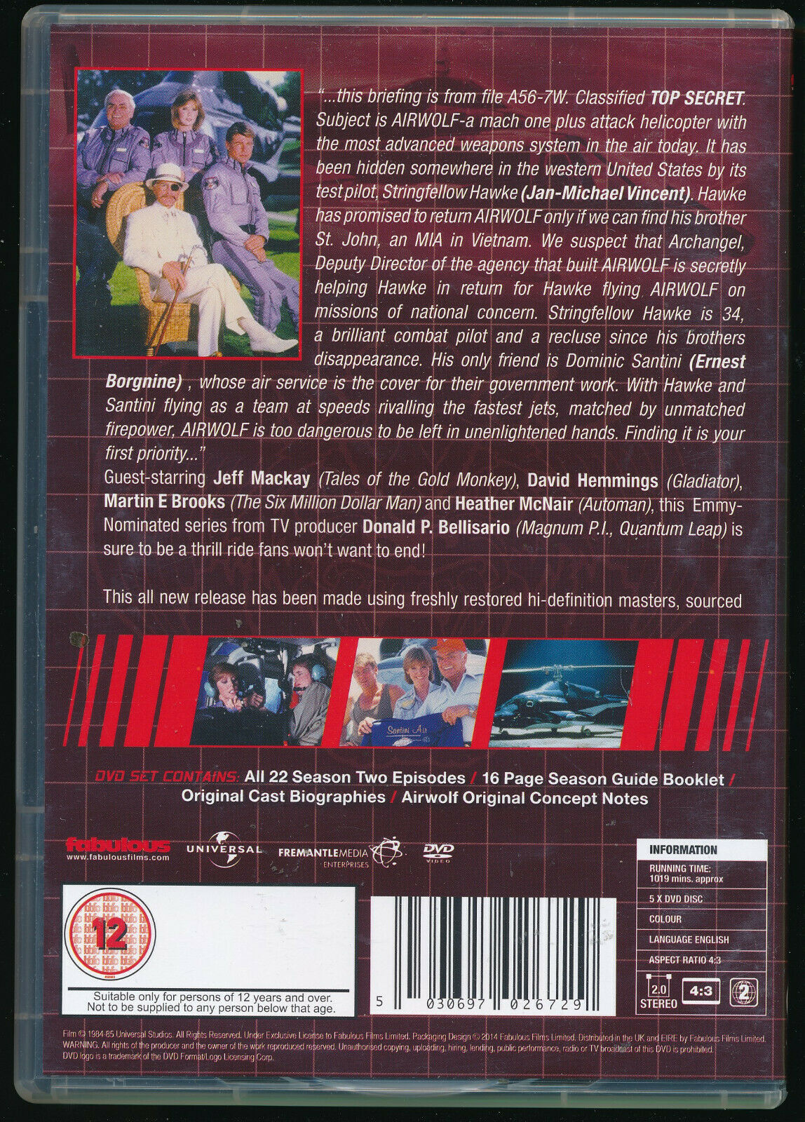 EBOND Airwolf Season 2 DVD Uk Editon D568205