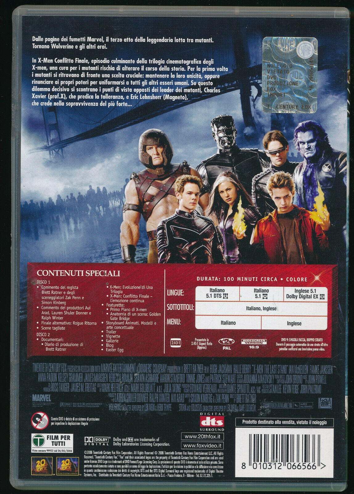 EBOND X-men - Conflitto Finale DVD D Edizione Speciale 2 Dischi D569414