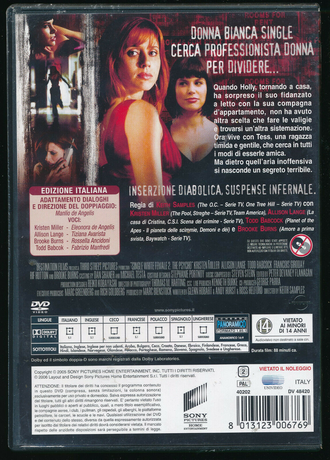 EBOND Inserzione Pericolosa 2 DVD D569459