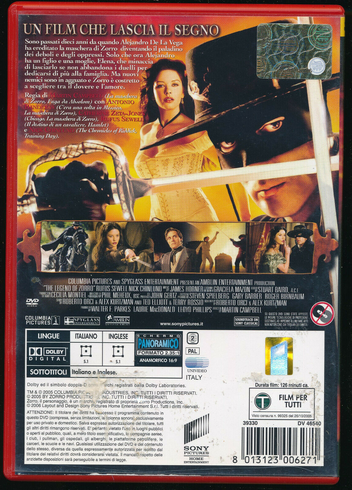 EBOND The Legend Of Zorro DVD  Ex Noleggio D569562