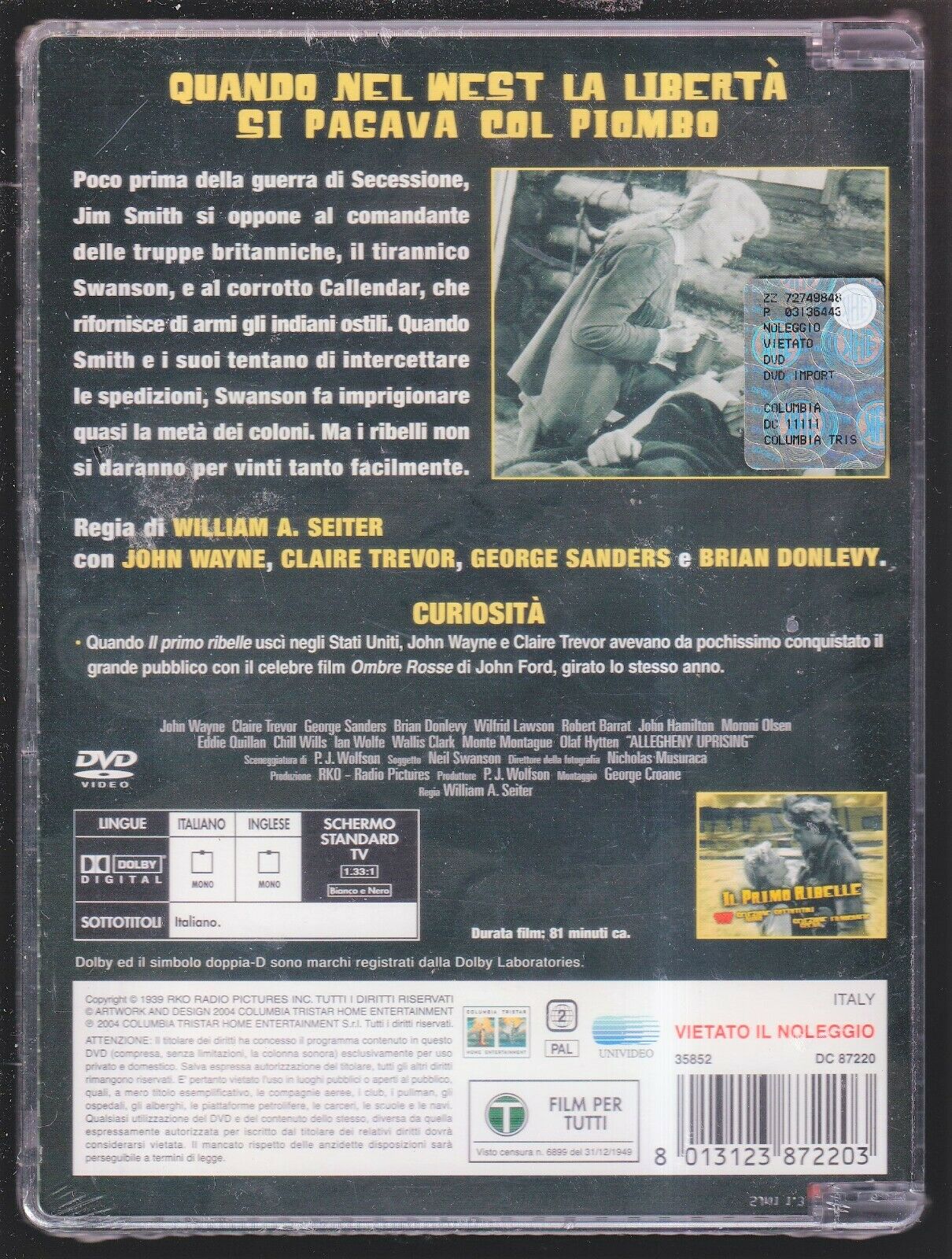 EBOND Il Primo Ribelle Sbj DVD D569908