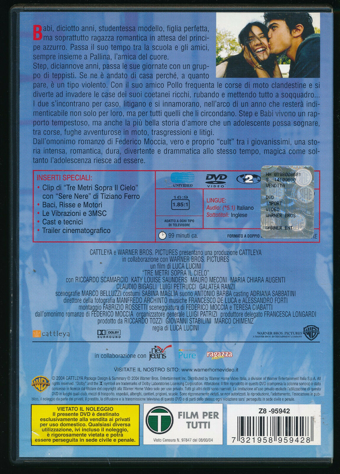 EBOND Tre Metri Sopra Il Cielo DVD D570457