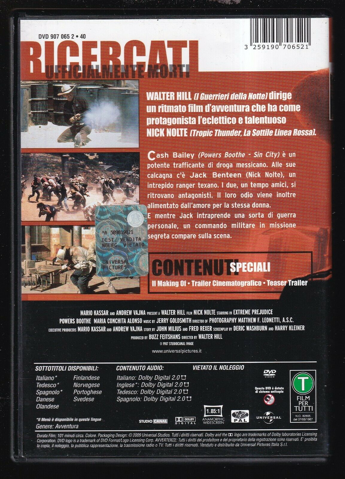 EBOND Ricercati: Ufficialmente Morti DVD D570526