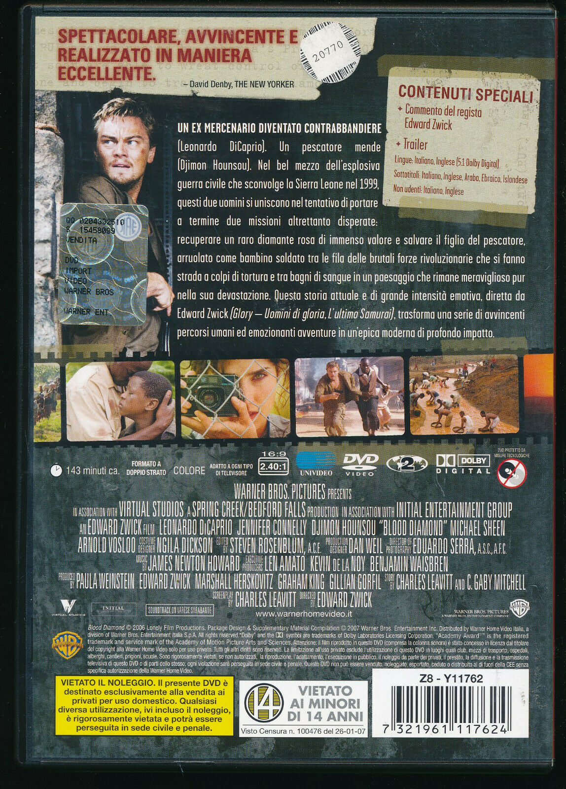 EBOND Blood Diamond DVD Ex Noleggio D570925