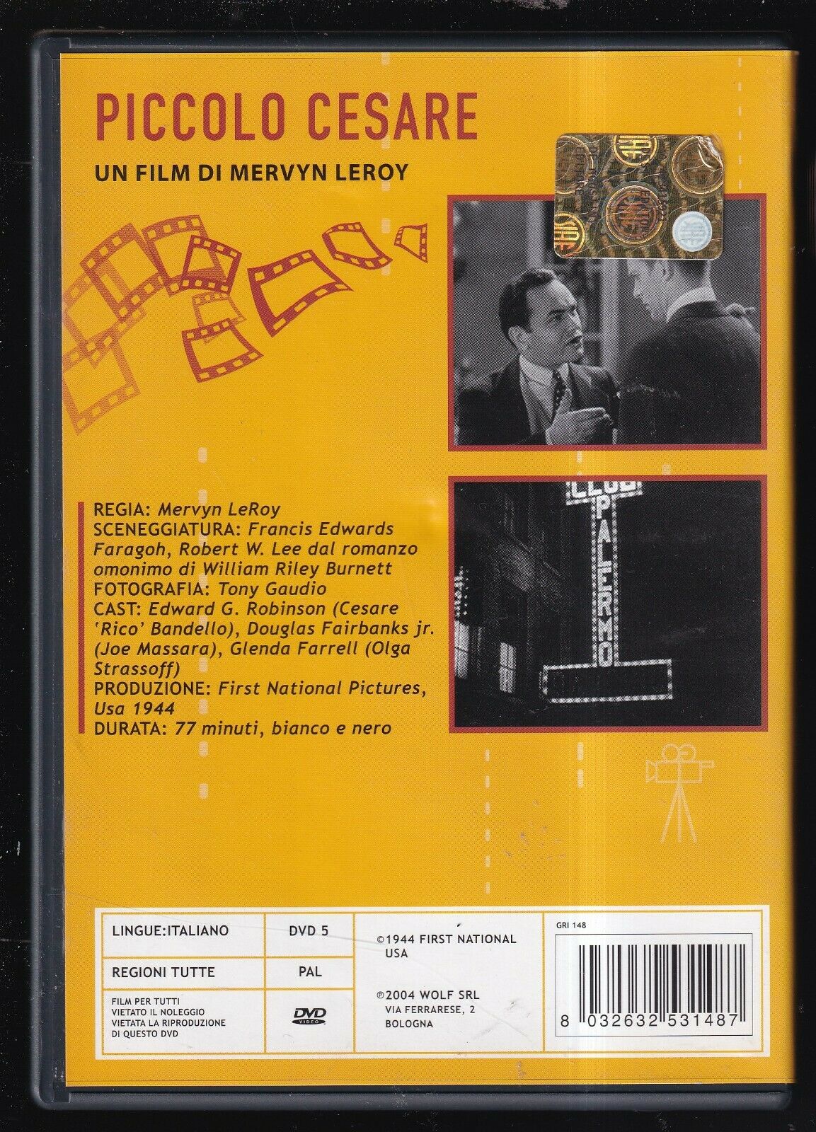 EBOND Piccolo Cesare Di Mervyn Leroydvd D571324