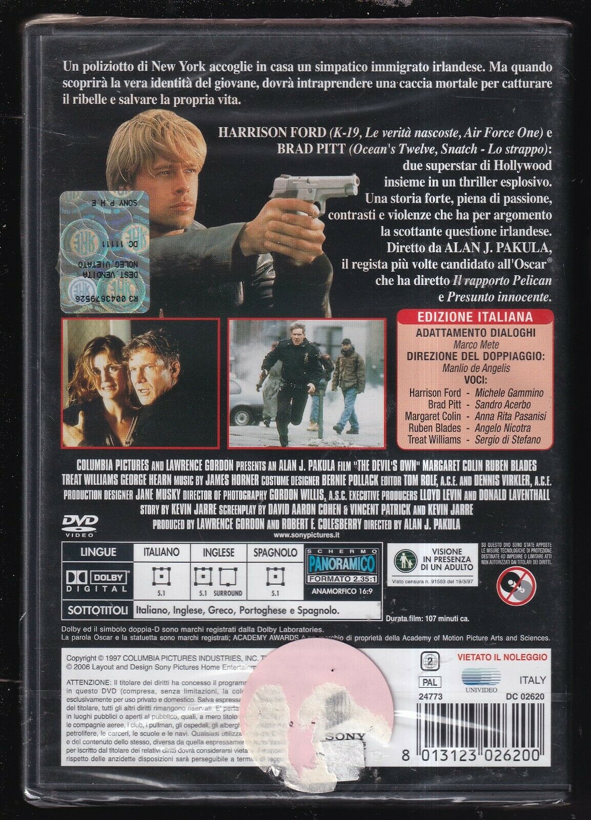 EBOND L'ombra Del Diavolo Con Harrison Ford, Brad Pitt DVD D571342