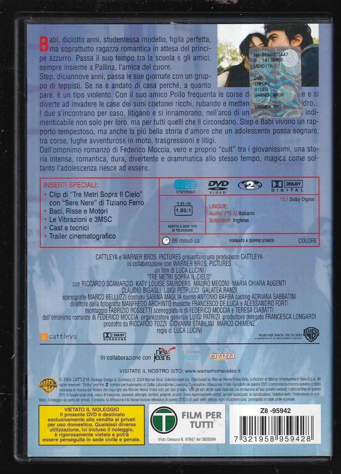 EBOND Tre Metri Sopra Il Cielo DVD D571347