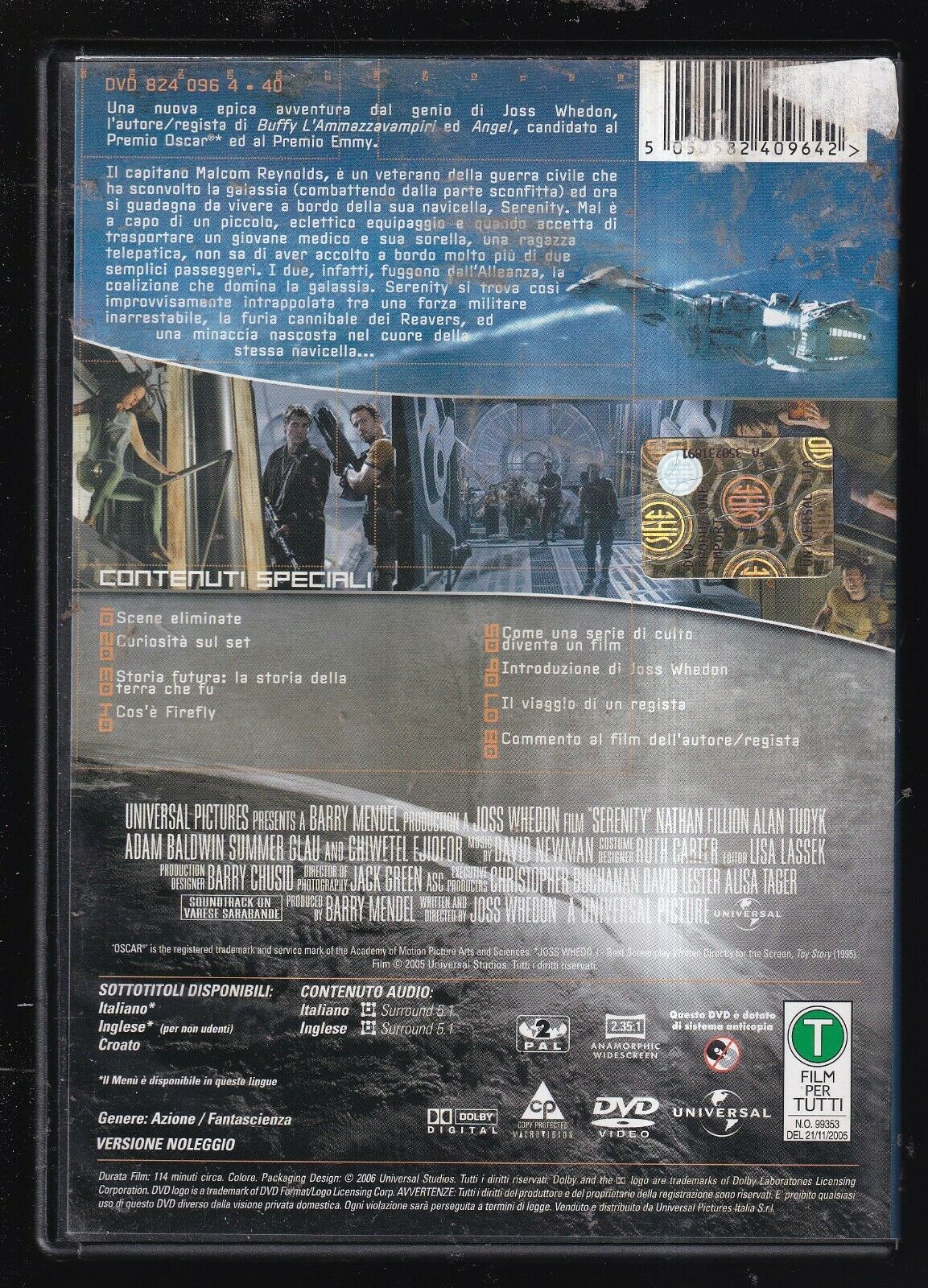 EBOND Serenity DVD Ex Noleggio D571424