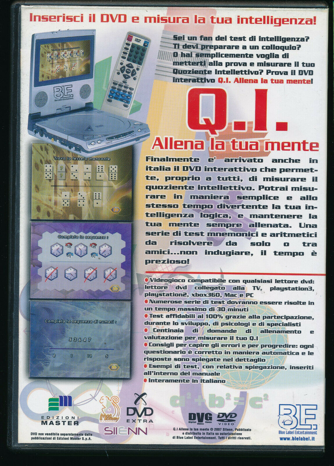 EBOND Q.i Allena La Tua Mente DVD Editoriale D571558