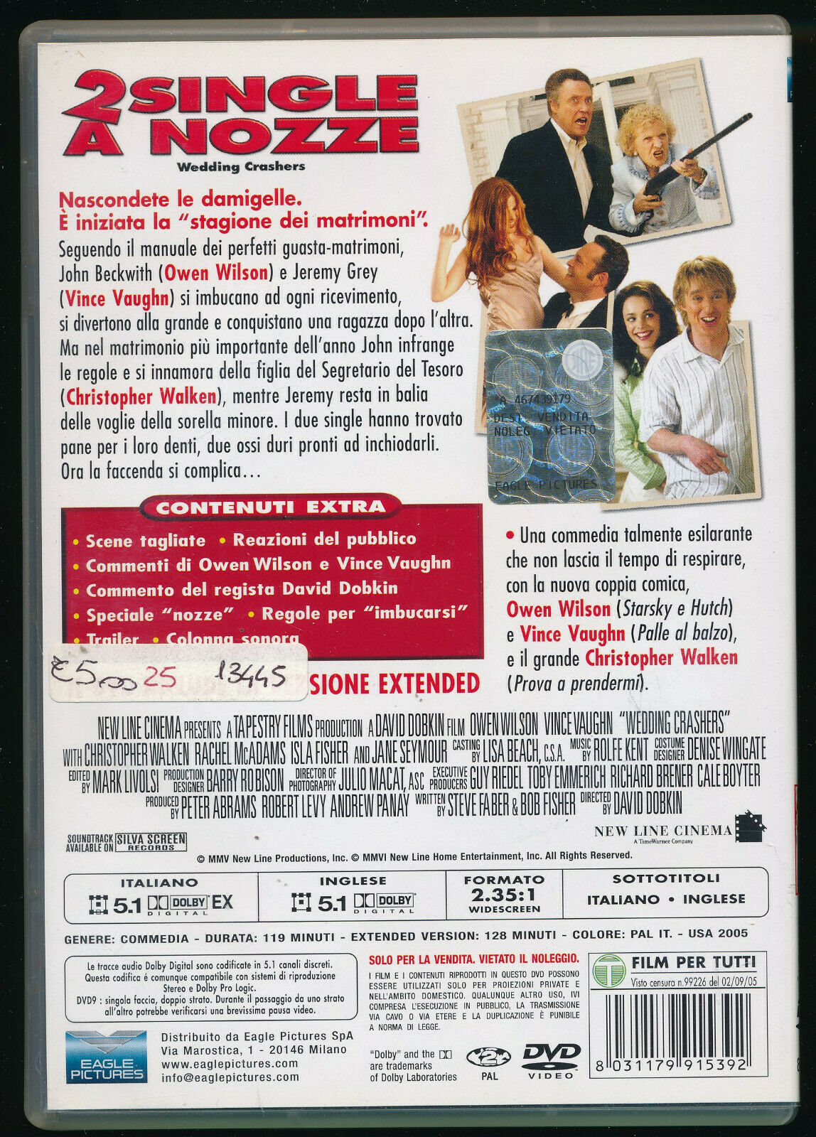 EBOND 2 Single a Nozze DVD D571627