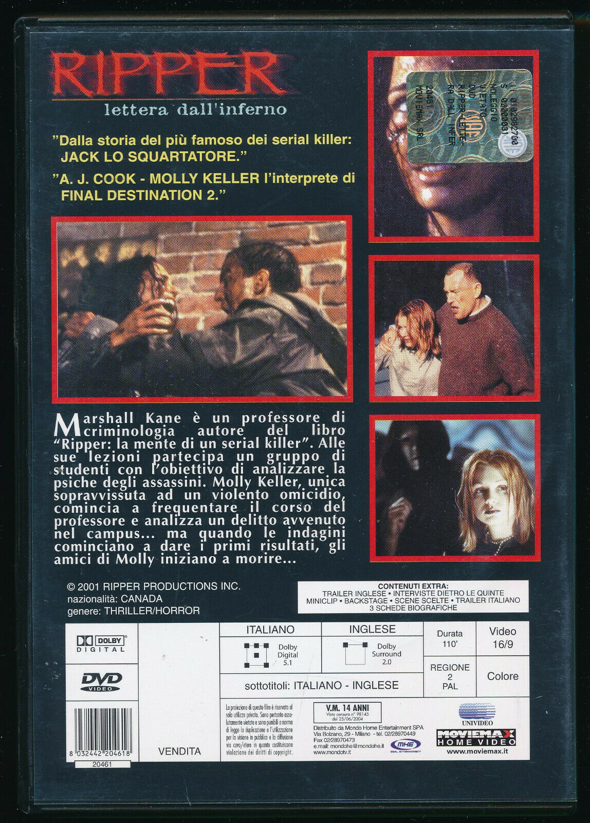 EBOND Ripper - Lettera Dall'inferno DVD D571748