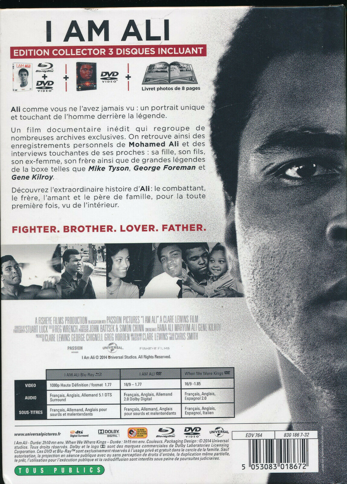 EBOND I Am Ali DVD + BLURAY Francia Edition D572373