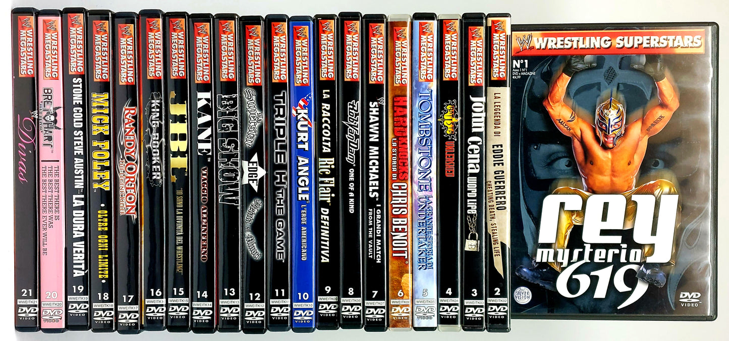 EBOND Wrestling Superstars - Collezione Completa 21 DVD EDITORIALE DVD D572404