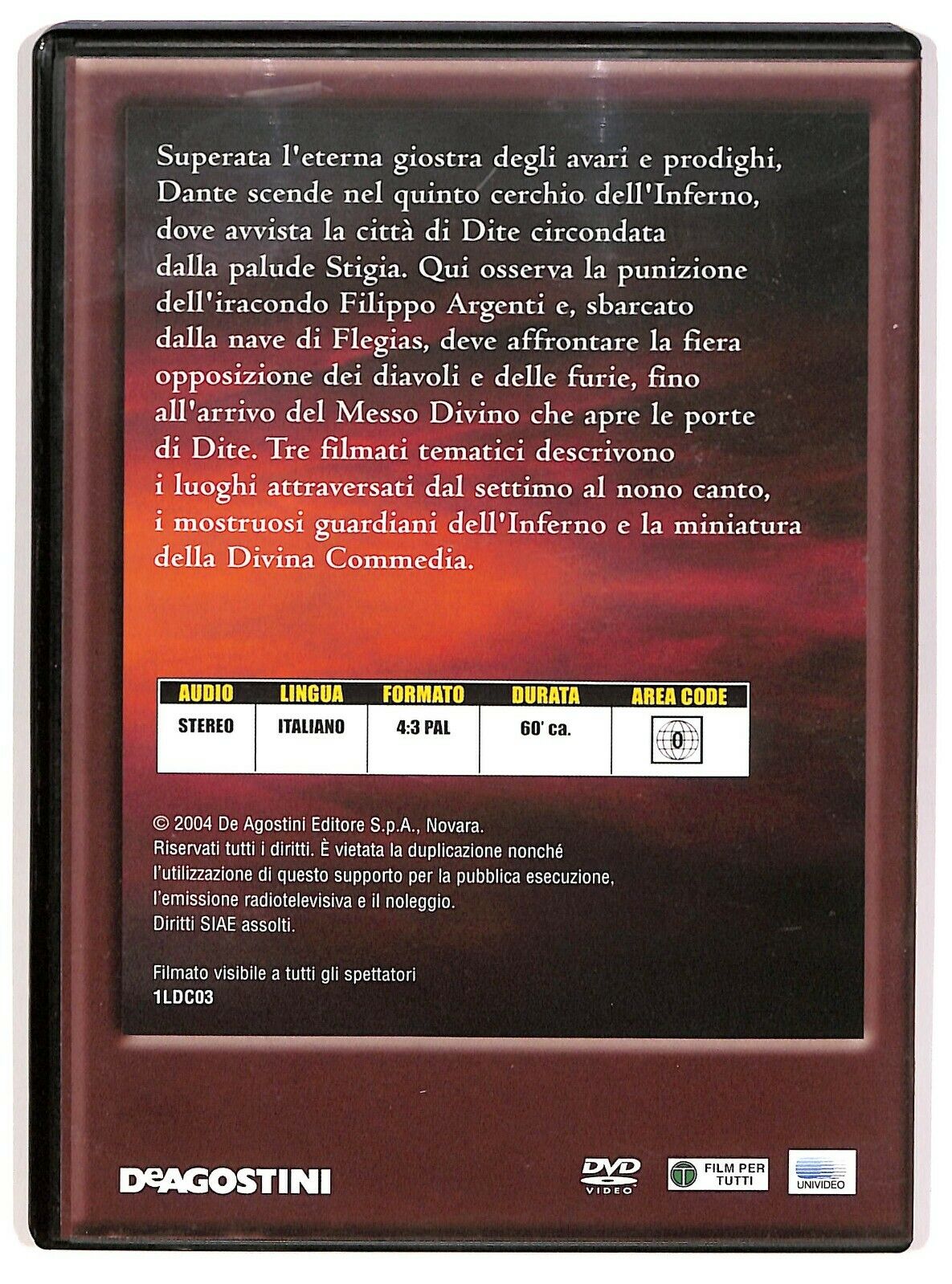 EBOND La Divina Commedia Vol.3 Inferno. Canto Vii - Viii - Ix DVD D573324