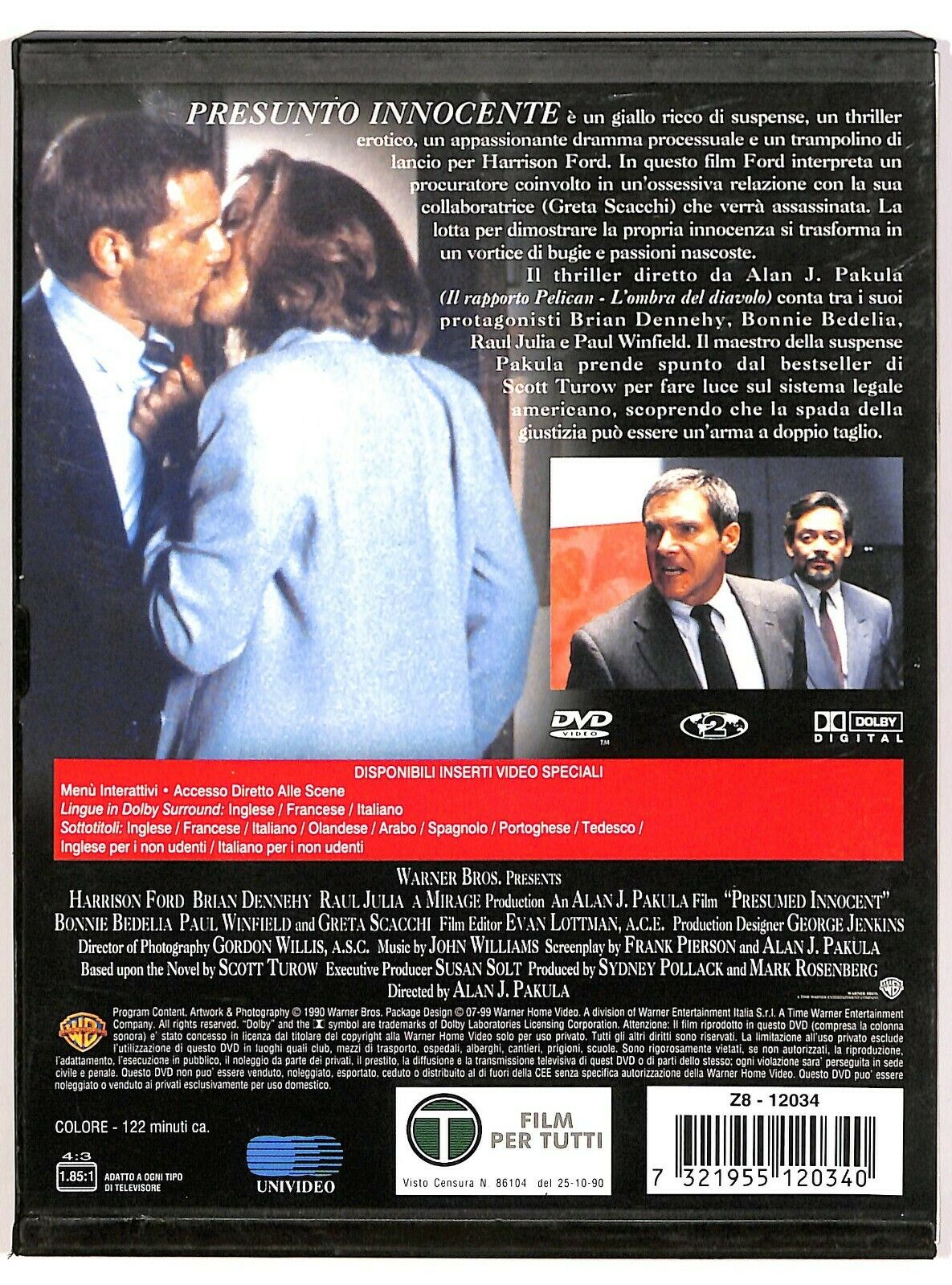 EBOND Presunto Innocente Edizione Warner Snapper DVD D573623