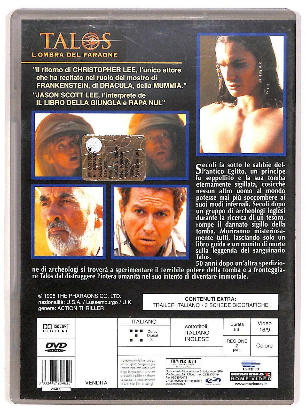 EBOND Talos - L'ombra Del Faraone DVD D573631