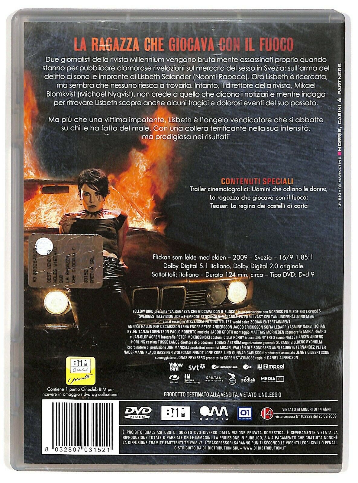 EBOND La Ragazza Che Giocava Con Il Fuoco DVD D574102