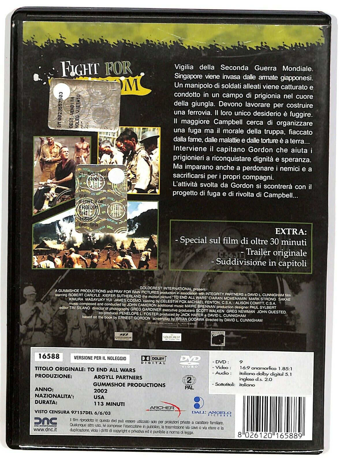 EBOND Fight For Freedom Con Kiefer Sutherland DVD D574106