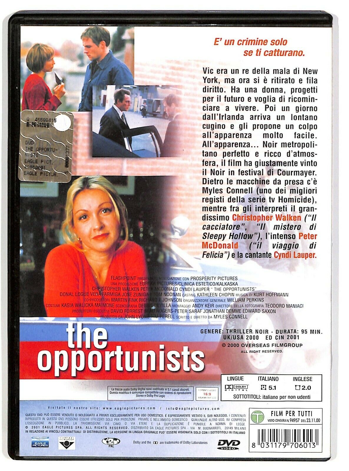 EBOND The Opportunists Con Christopher Walken, Cyndi Lauper DVD D574117