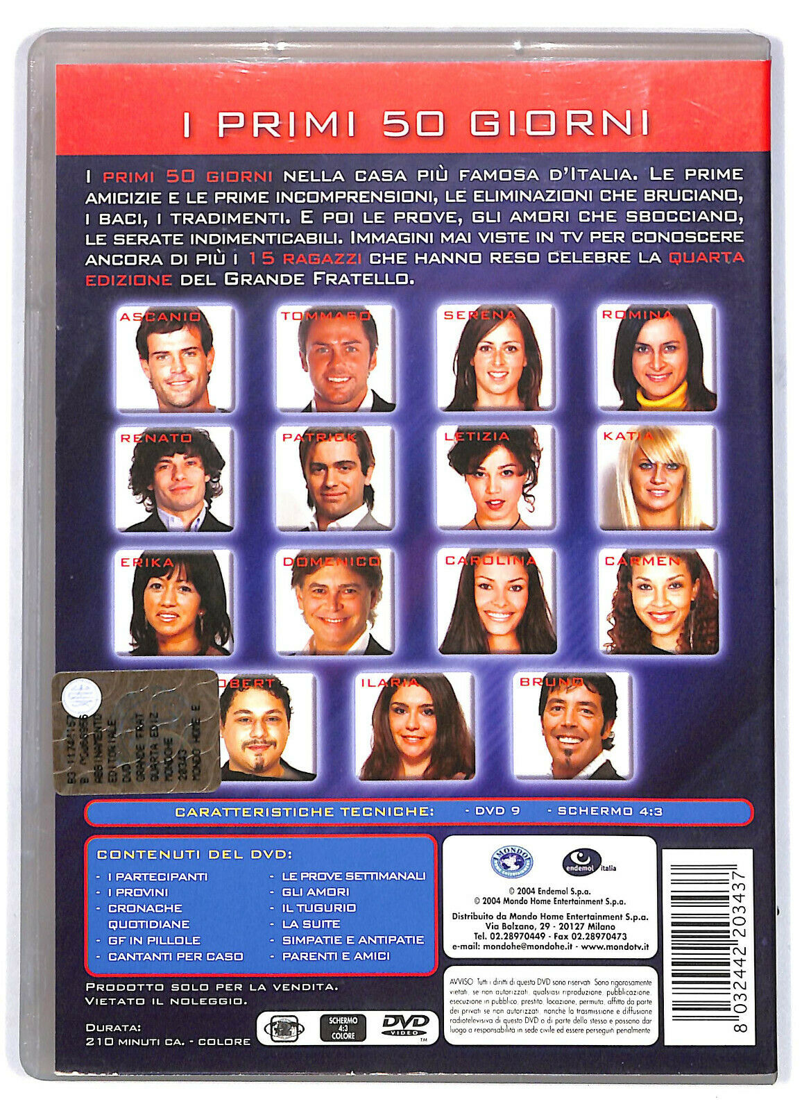 EBOND Grande Fratello - Quarta Edizione - I Primi 50 Giorni DVD D574201