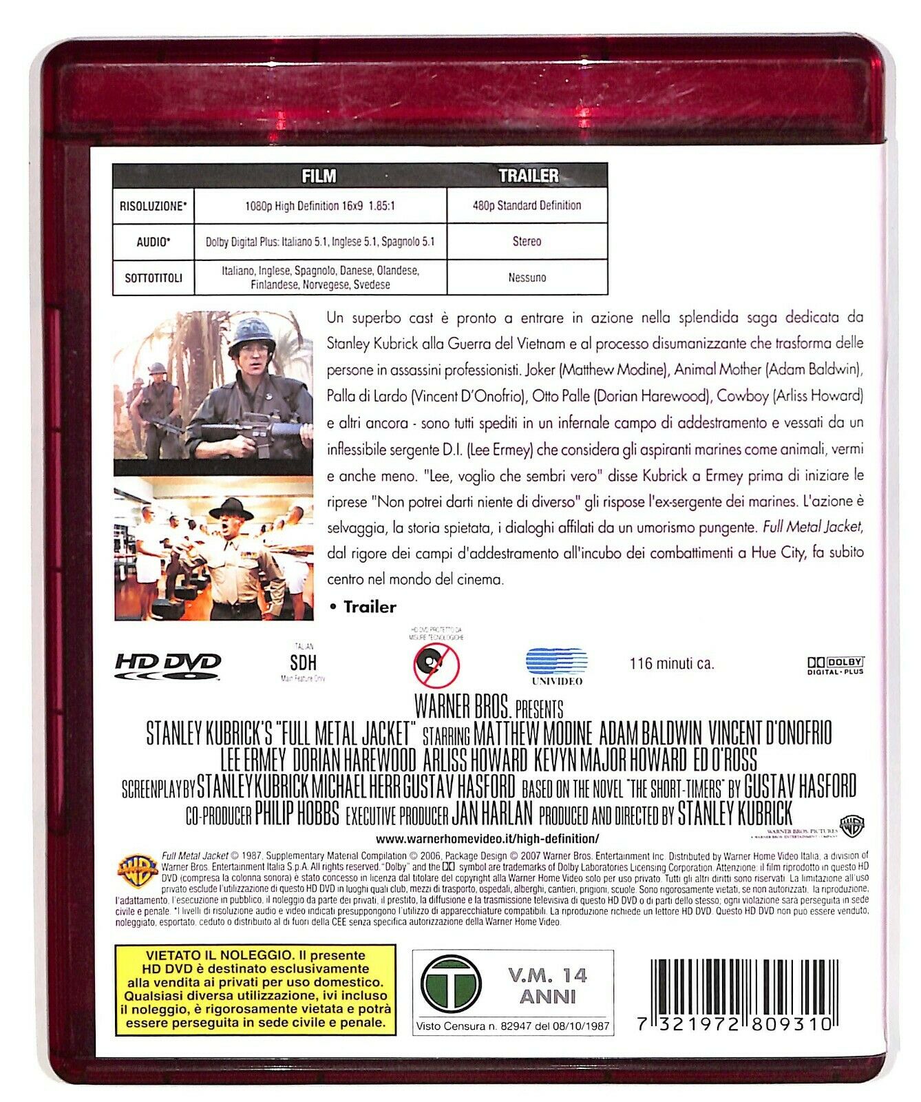 EBOND Full Metal Jacket (hd DVD) D574321