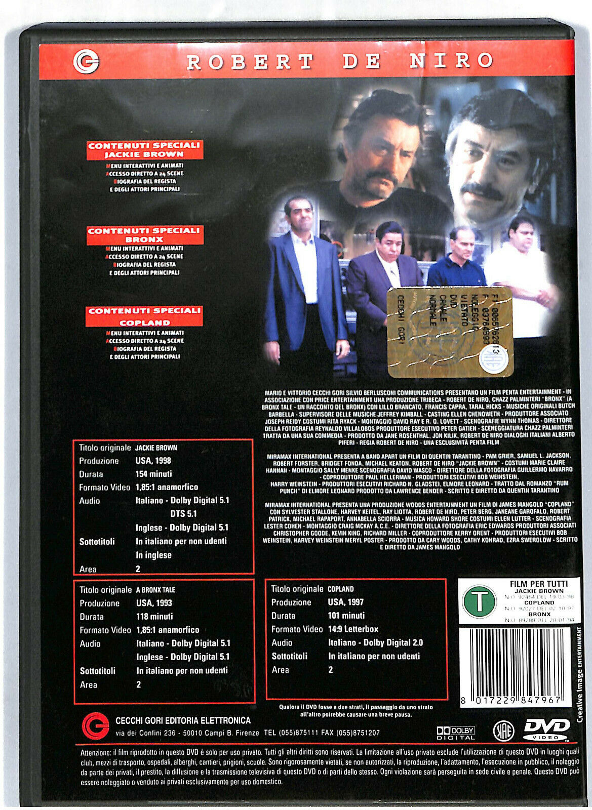 EBOND Cofanetto Robert De Niro DVD D574421