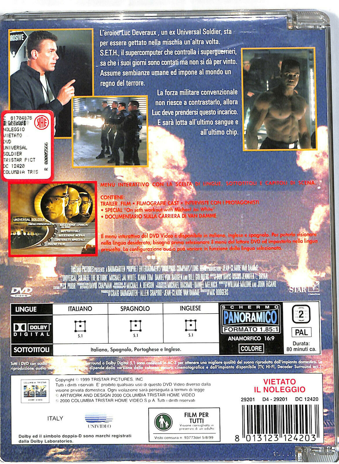 EBOND Universal Soldier The Return Sjb DVD D574439