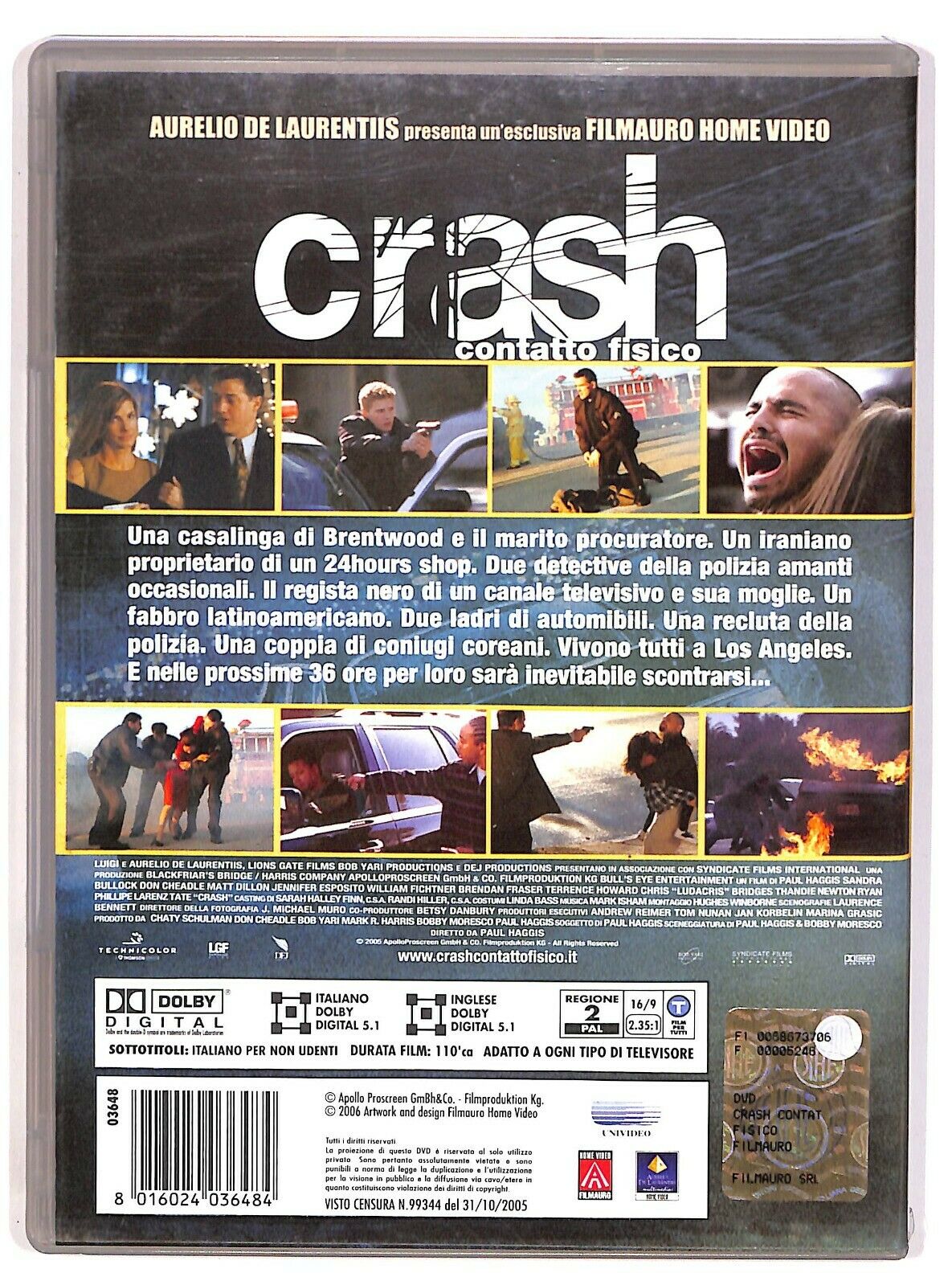EBOND Crash - Contatto Fisico DVD Ex Noleggio D574502