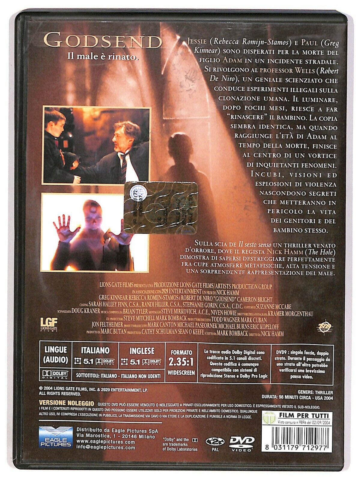 EBOND Godsend Il Male e Rinato DVD Ex Noleggio D574514