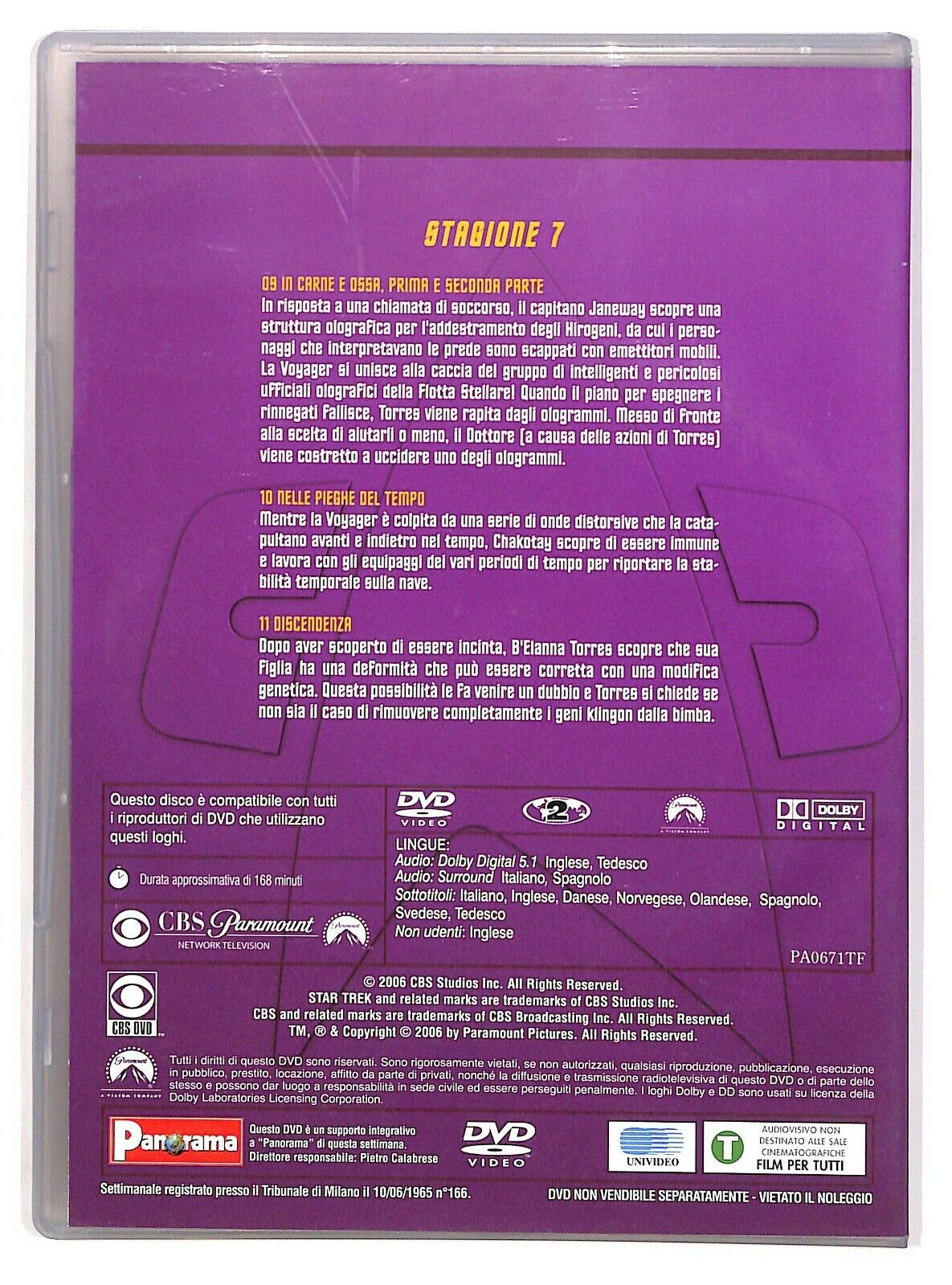 EBOND Star Trek Voyager Vol.3 Stagione 7 Episodi 9-11 DVD D574531