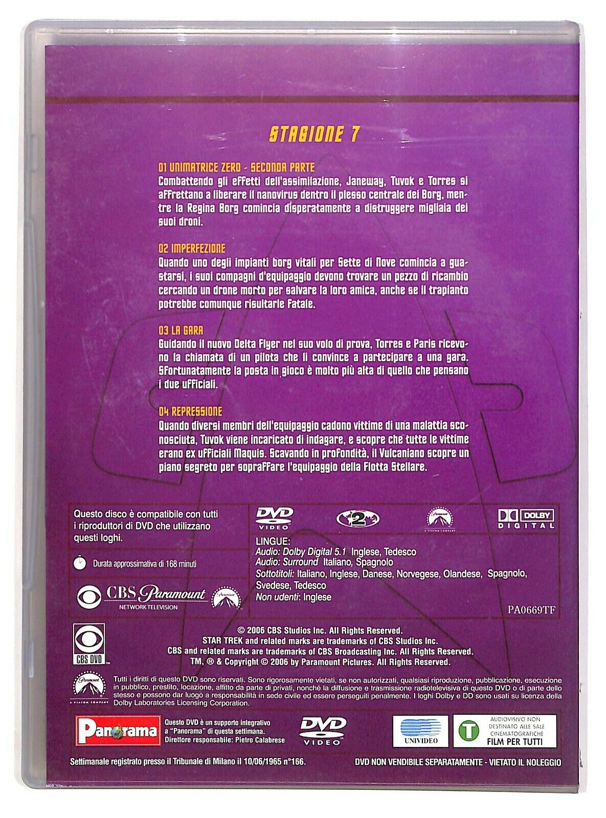 EBOND Star Trek Voyager Vol.1 Stagione 7 Episodi 1-4 DVD D574532