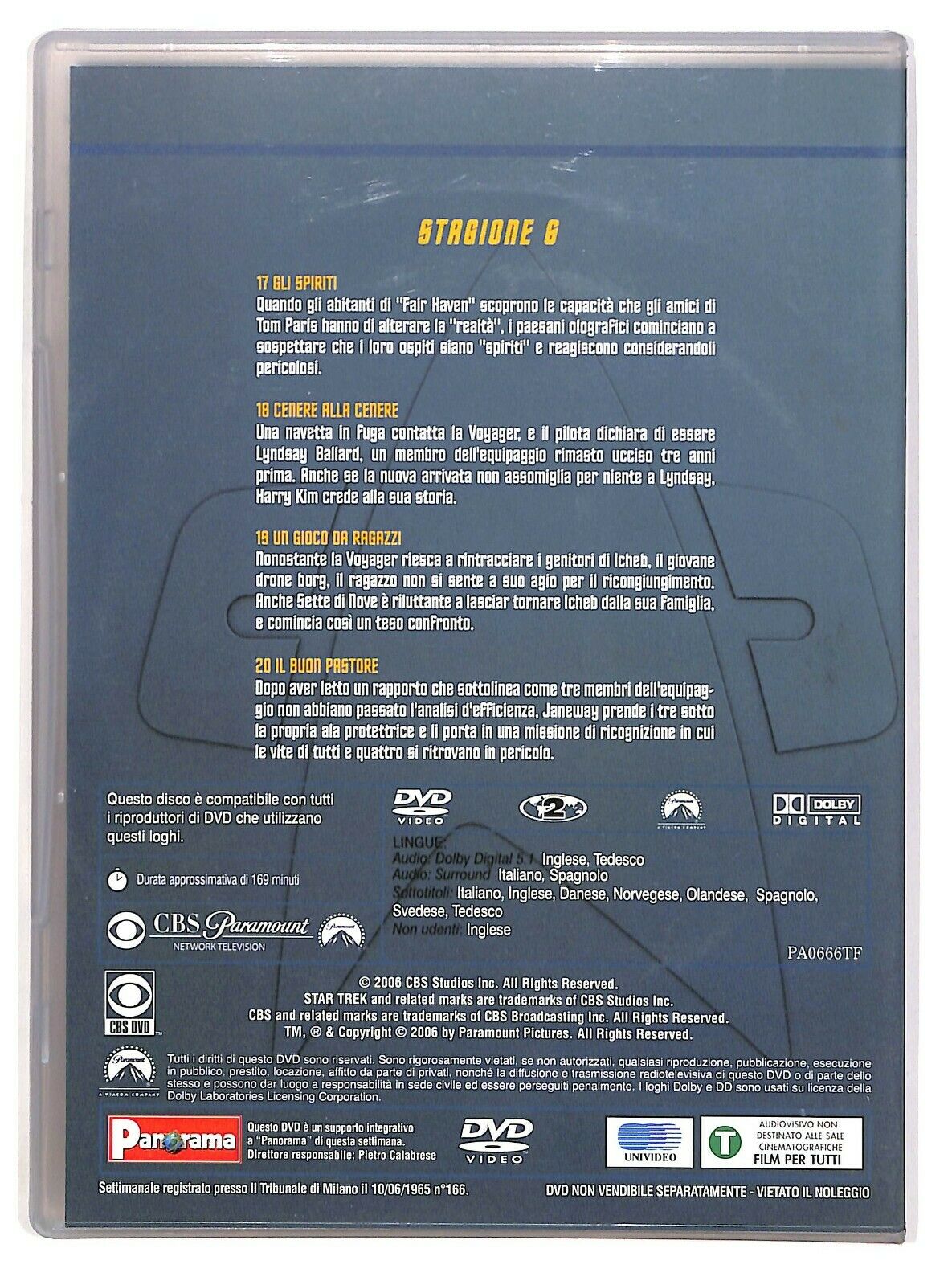 EBOND Star Trek Voyager Vol.5 Stagione 6 Episodi 17-20 DVD D574533