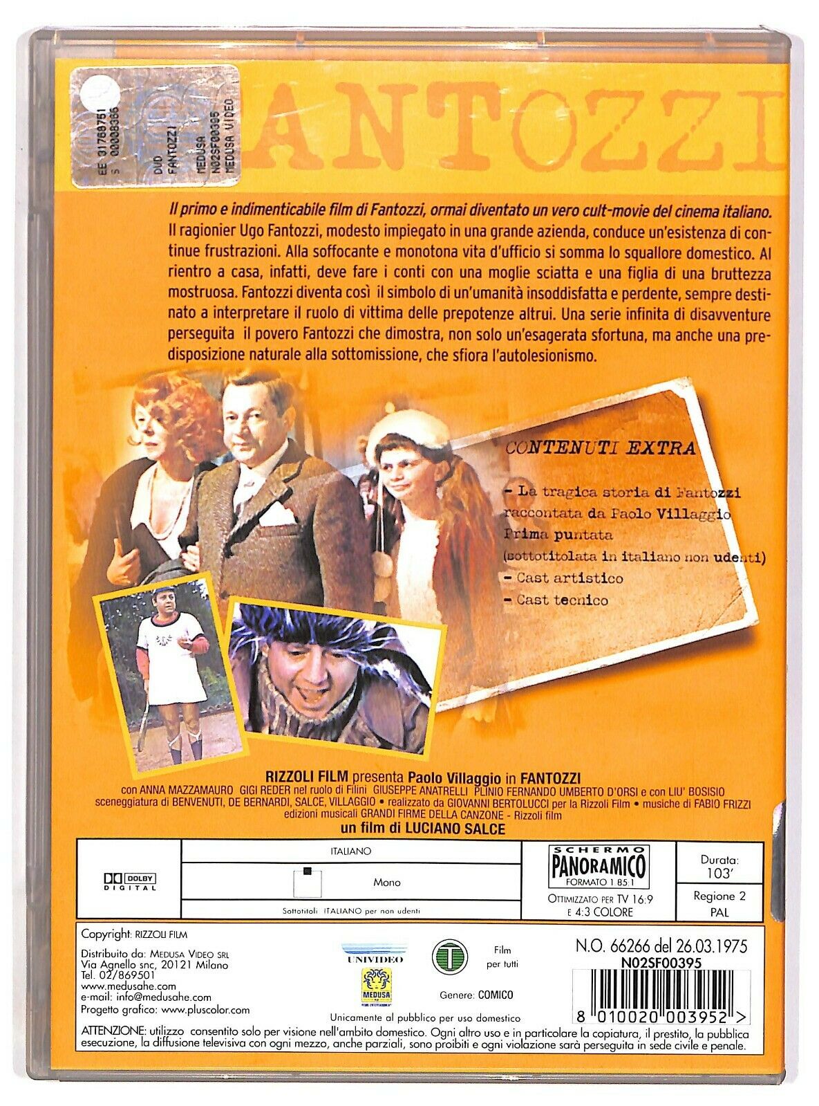 EBOND Fantozzi Di Luciano Salce Con Paolo Villaggio Ex Noleggio DVD D574552