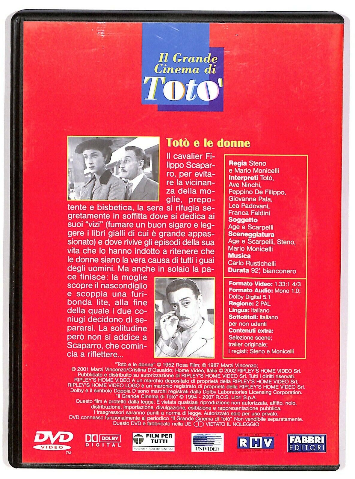 EBOND Toto e Le Donne DVD Editoriale D574562
