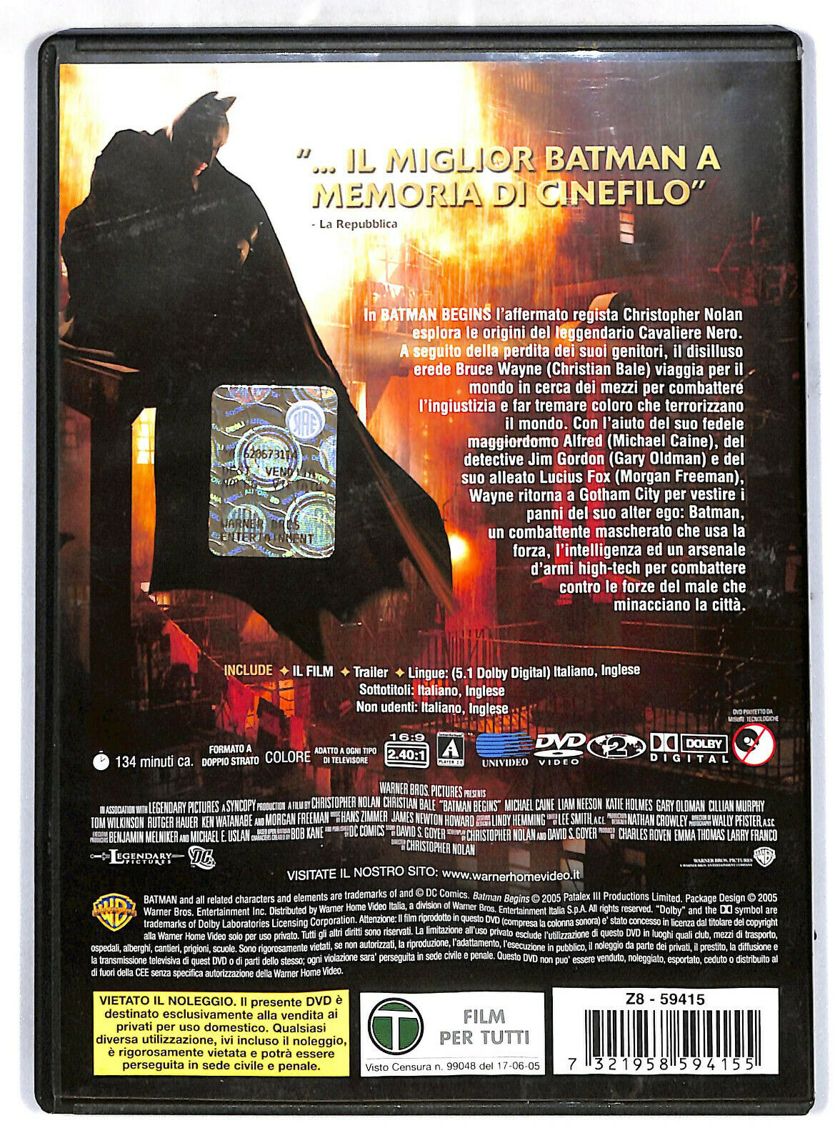 EBOND Batman Begins DVD D574712