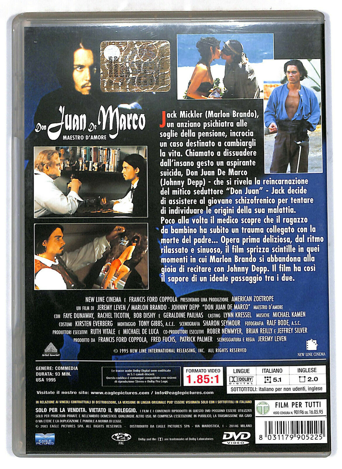 EBOND Don Juan De Marco - Maestro D'amore DVD D574743