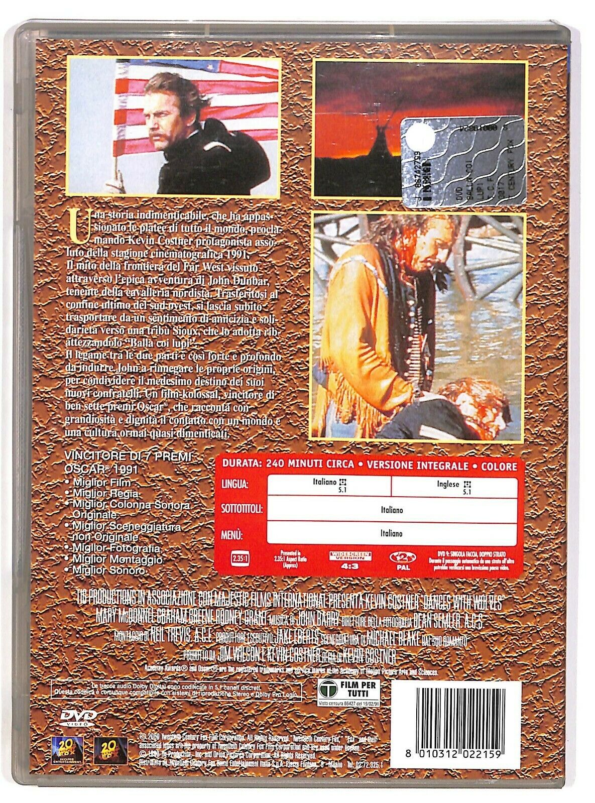 EBOND Balla Coi Lupi Con Kevin Costner DVD D575112