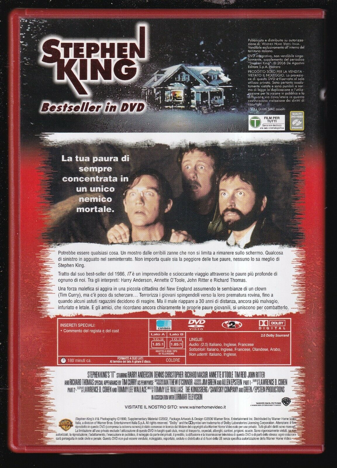 EBOND Stephen King It Di Tommy Lee Wallace DVD Editoriale D575137