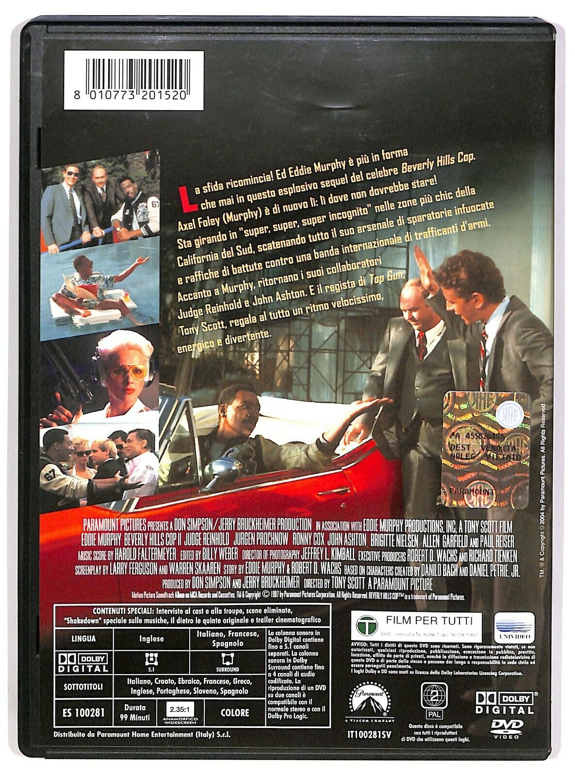 EBOND Beverly Hills Cop Ii Con Eddie Murphy DVD D575150
