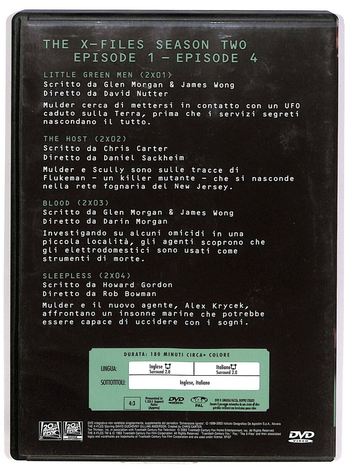 EBOND The X-files Collection Stagione 2 Volume 1 DVD Editoriale D575161